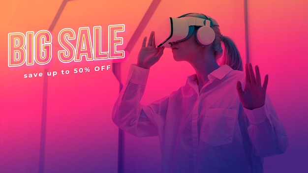 Sale with special discount on vr glasses