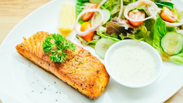 Salmon steak