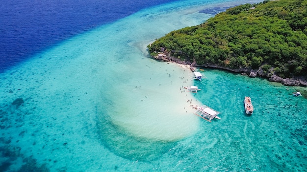 Free photo sand beach cebu water turquoise