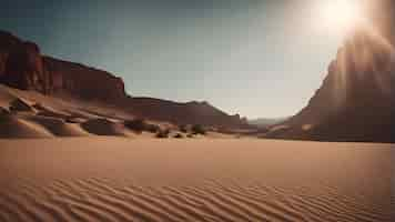 Free photo sand dunes in the desert of the sinai peninsula egypt