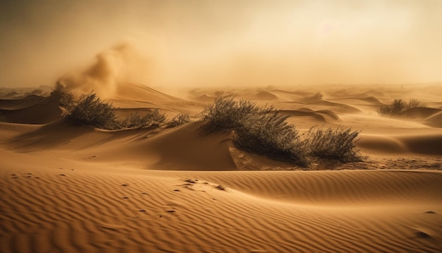 Free photo sand dunes in the sahara desert