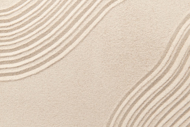 Free Photo sand surface texture background zen and peace concept