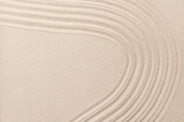 Sand surface texture background zen and peace concept