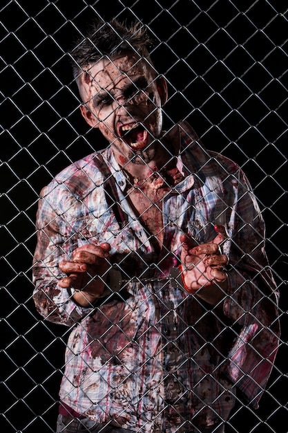 Free photo scary zombie costume cosplay