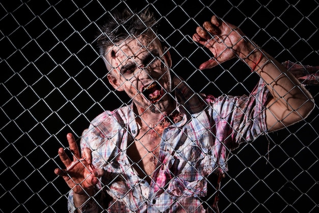 Scary zombie costume cosplay