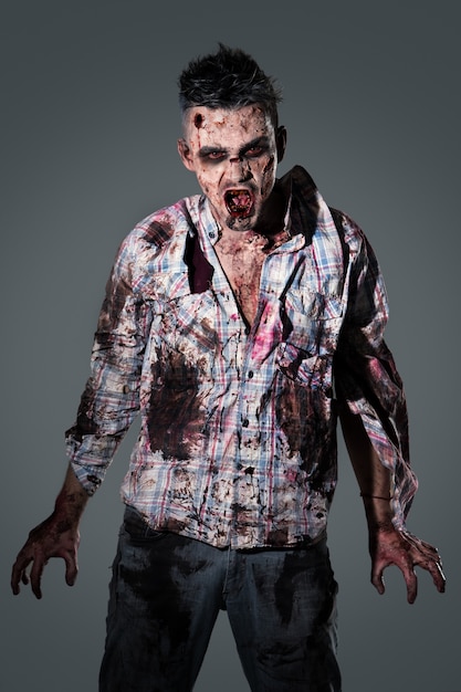 Free photo scary zombie costume cosplay