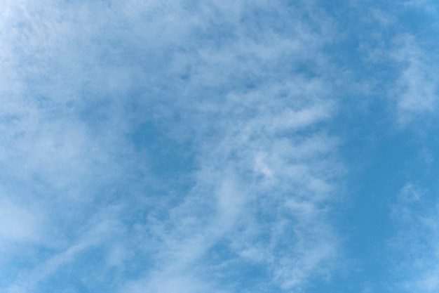 Scattered clouds on blue sky