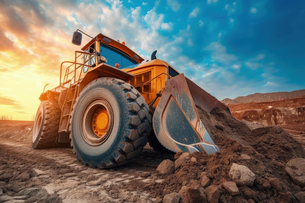 Free photo scene of construction site with equipment