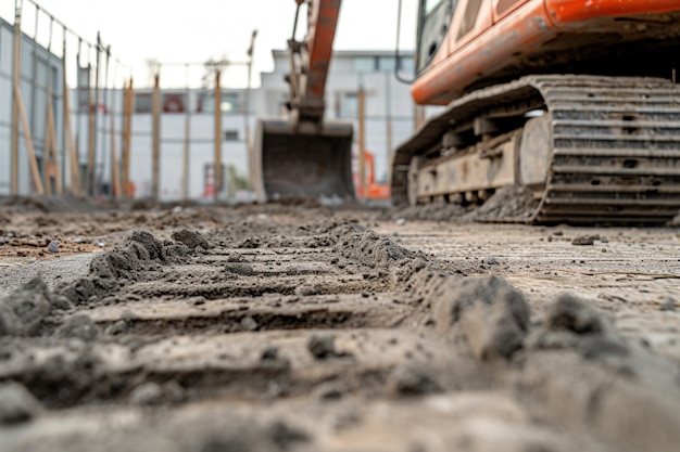 Free Photo scene of construction site with equipment