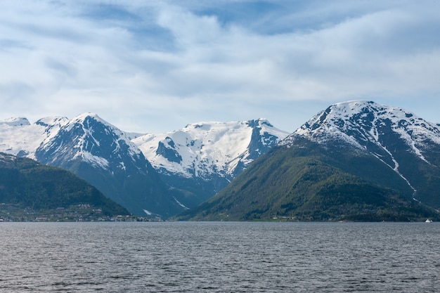 Scenic landscapes of the Norwegian fjords