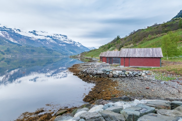 Free photo scenic landscapes of the norwegian fjords.