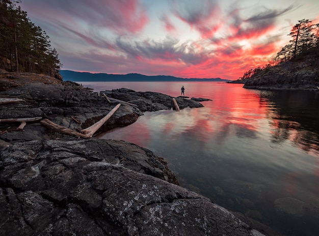 Scenic View of Lake During Dawn