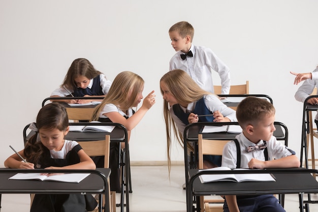 Free Photo school children in classroom at lesson