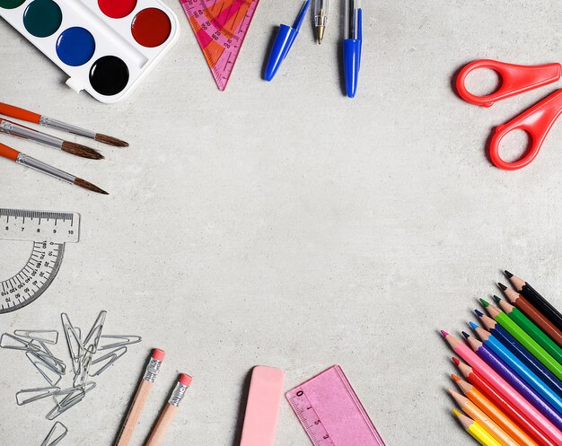 School supplies for art classes