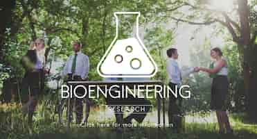 Free photo scientific biochemistry genetics engineering concept