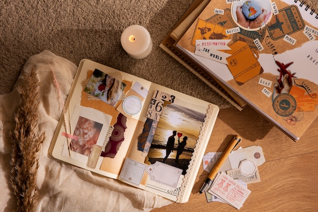 Free photo scrapbook with assortment of home decorations