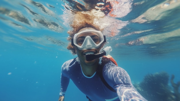 Free photo scuba diving ai generated