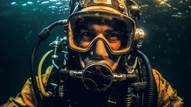 Free photo scuba diving ai generated