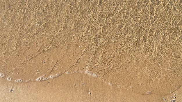 Sea waves on a sandy shore