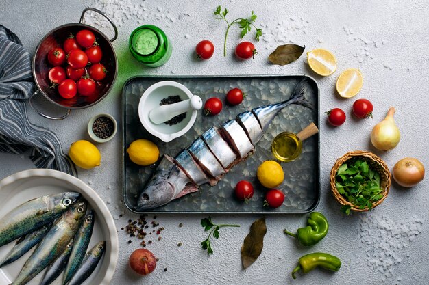 Seafood cleaning process in the kitchen