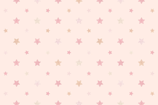 Seamless glittery pink stars design resource