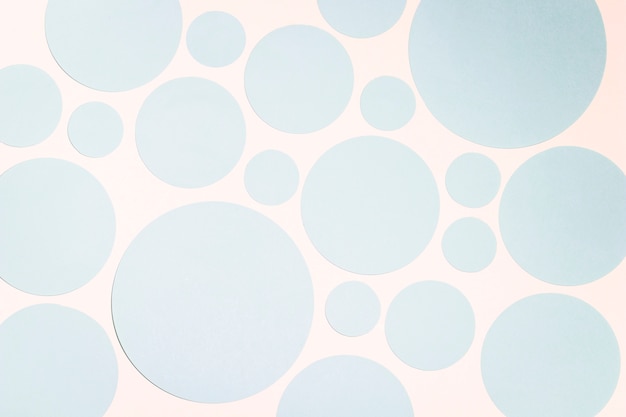 Free photo seamless pattern of blue circles on white background