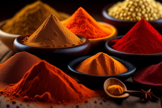 A selection of spices from the spice market