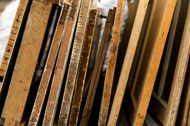 Free Photo selection of wooden slabs