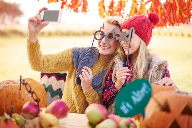 Free photo selfie from our halloween party