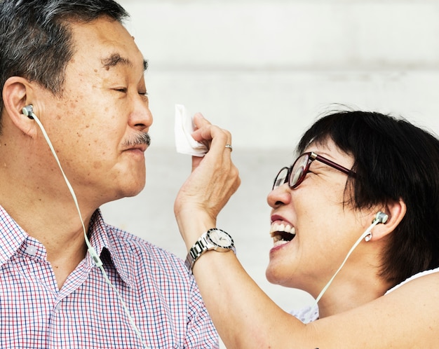 Senior Asian couple