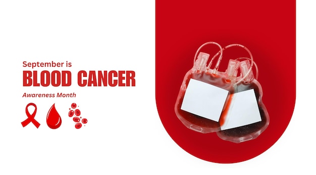 Free Photo september blood cancer awareness month design on a light background