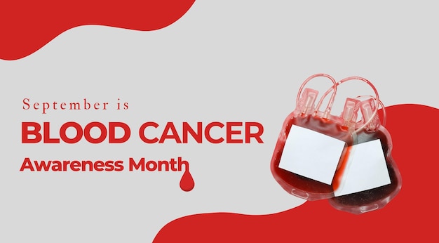 Free Photo september blood cancer awareness month design on a light background