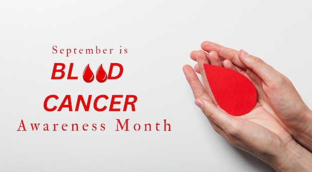 Free Photo september blood cancer awareness month design on a light background