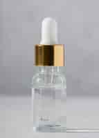 Free photo serum bottle natural medicine concept