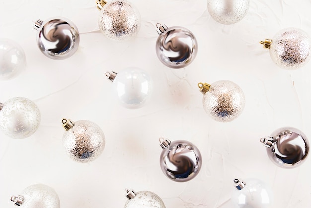 Free photo set of christmas baubles