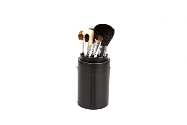 Set of cosmetic paint brush for makeup