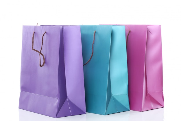 Free Photo several colorful shopping bags 