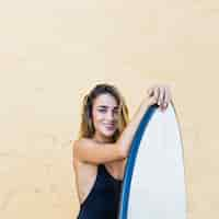 Free photo sexy surfer girl