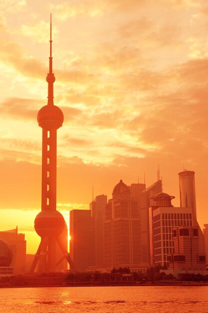 Shanghai morning sunrise