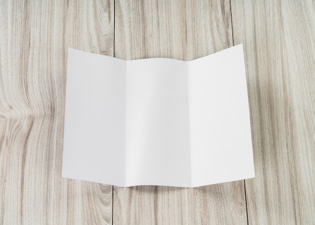 Free Photo sheet of paper folded over white