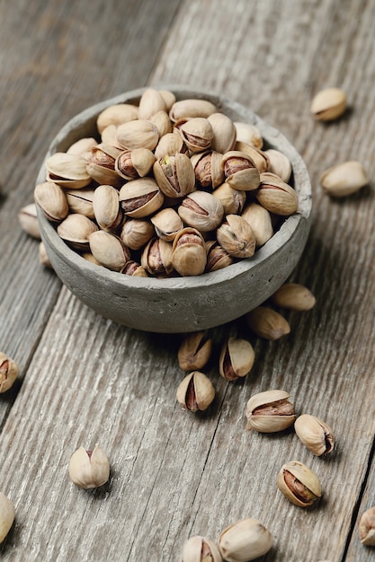 shelled pistachios, closeup