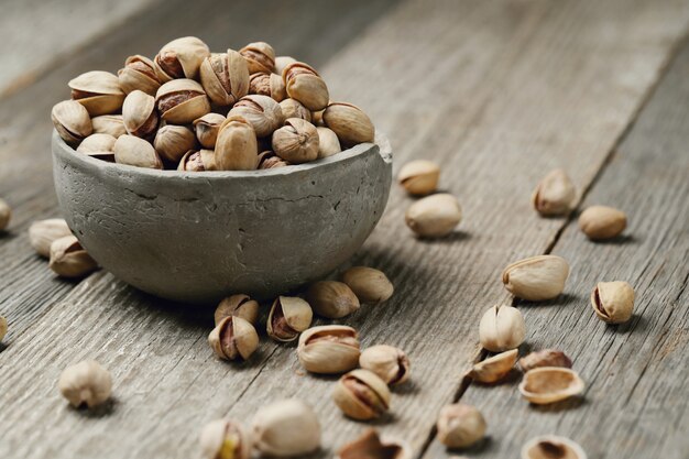 shelled pistachios, closeup