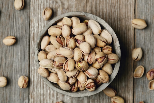 shelled pistachios, closeup