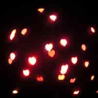 Free photo shining red hearts