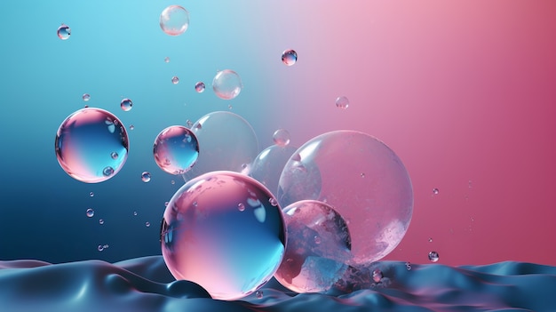 Shiny bubbles wallpaper