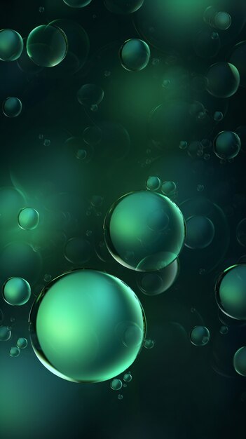 Shiny bubbles wallpaper