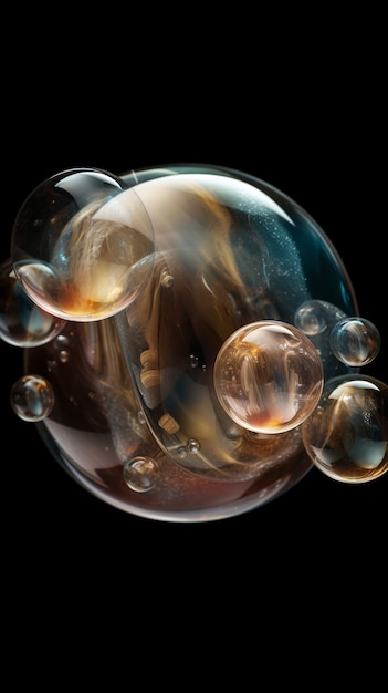 Free Photo shiny bubbles wallpaper