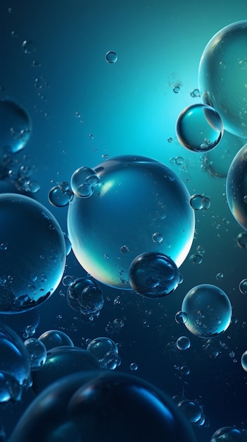 Free photo shiny bubbles wallpaper