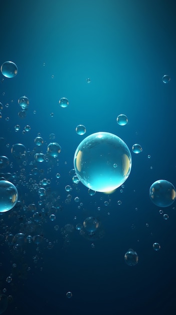 Shiny bubbles wallpaper