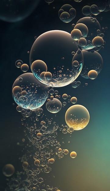 Free Photo shiny bubbles wallpaper